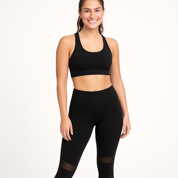 FREE SHIPPING Boutique Shosho Black Leggings with Mesh Accents PRICE IS FOR EACH - Picture 1 of 8